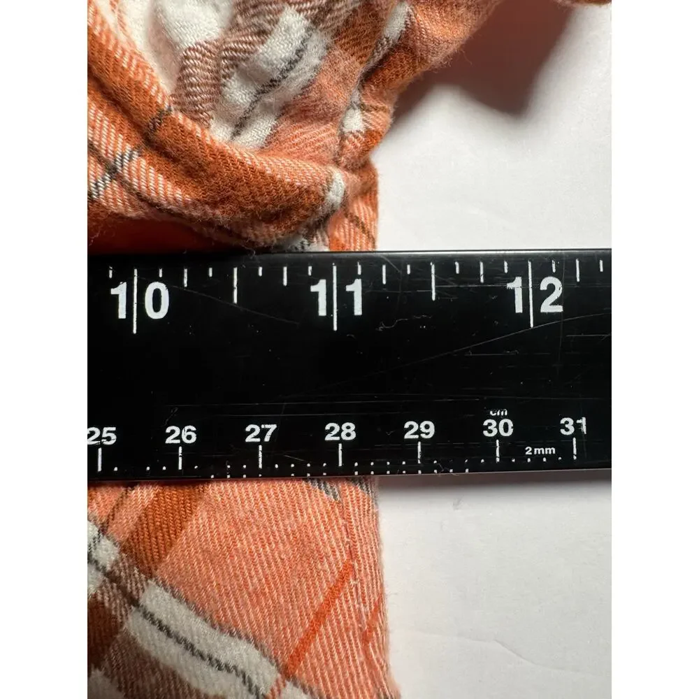 Gymboree Girls Size 6 Orange Plaid Pumpkin Collar Dress Fall Thanksgiving